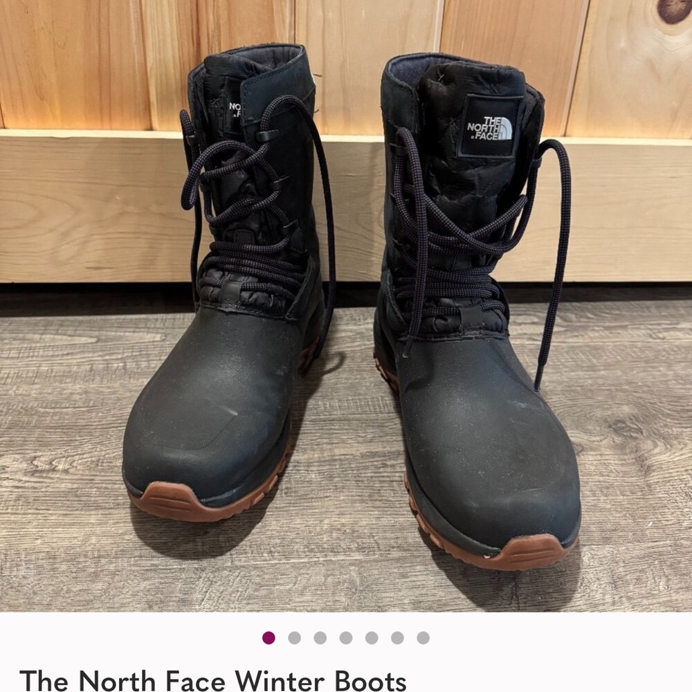 The North Face Black Winter Boots insulated thermoball